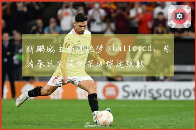 新鹏城主场连胜梦 shattered，陈涛承认失误向深圳球迷致歉